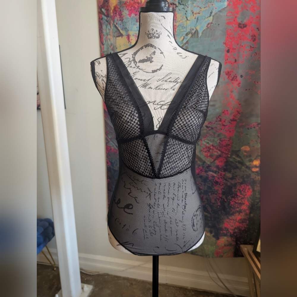 Simone Perele Manon Bodysuit - Black (Size 3/M). NWOT